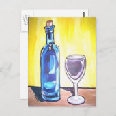 ワイングラス ポストカード (正面/裏面)
