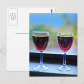 ワイングラス ポストカード (正面/裏面)