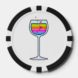 ワイングラス ポーカーチップ