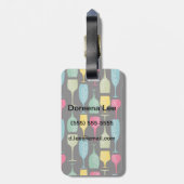 ワイングラス ラゲッジタグ (裏面縦)