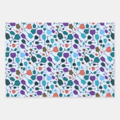 ワイングラス! ラッピングペーパーシート (正面3)