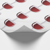 ワイングラス ラッピングペーパー (角)