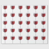 ワイングラス ラッピングペーパー (フラット)