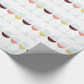 ワイングラス ラッピングペーパー (角)