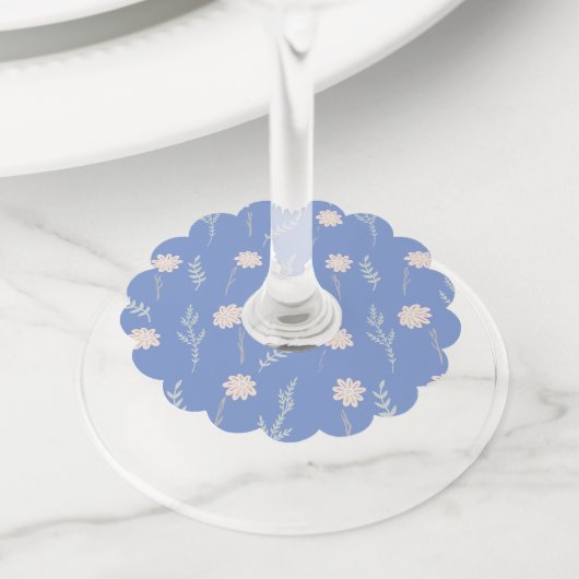 ワイングラス ラベル パーティー デコ テーブル ネーム タグ (クローズアップ)