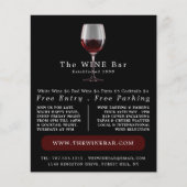 ワイングラス、ワインバー/ワイナリー広告ズ チラシ (正面)