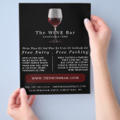 ワイングラス、ワインバー/ワイナリー広告ズ チラシ (手)