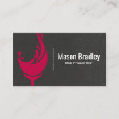 ワイングラス 名刺 (正面)