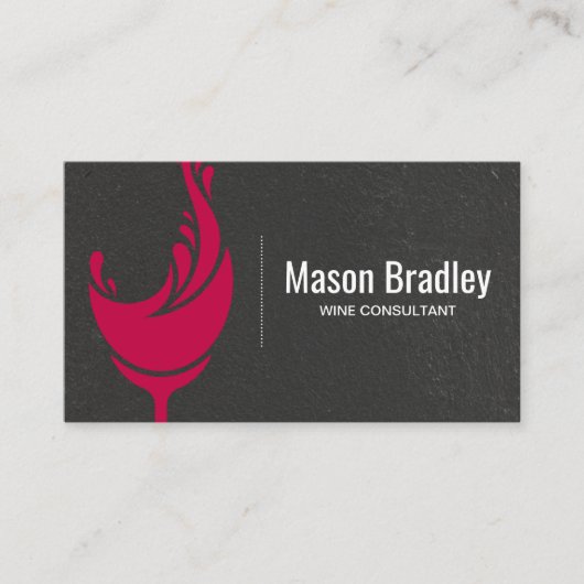 ワイングラス 名刺 (正面)