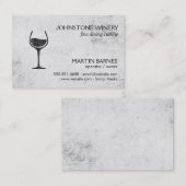 ワイングラス | 素朴 名刺 (正面/裏面)