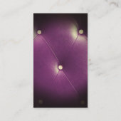 ワイングラス | 紫色のボタンの張り出しパディング 名刺 (裏面)