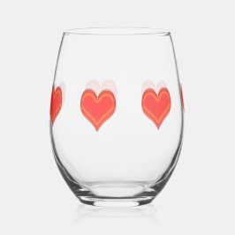 ワイングラス – 7ハート ステムなしワイングラス