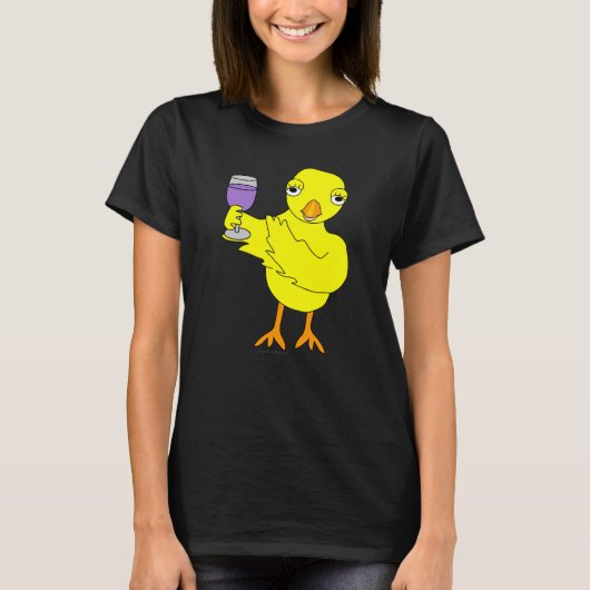 ワイングラス Tシャツ (正面)