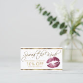 ワイングリッター口紅ビジネス紹介 紹介カード (スタンド正面)