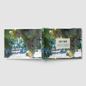 ワイングレープつる植物カスタムゲストブック ゲストブック (全面)