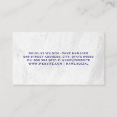 ワイングレープバレル | ワインボトル 名刺 (裏面)