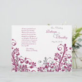 ワイングレー白抽象芸術フローラ結婚式 (スタンド正面)