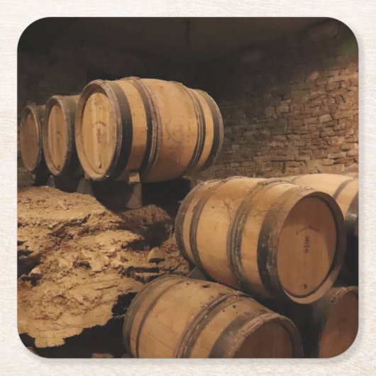 ワインケーブ スクエアペーパーコースター (正面)