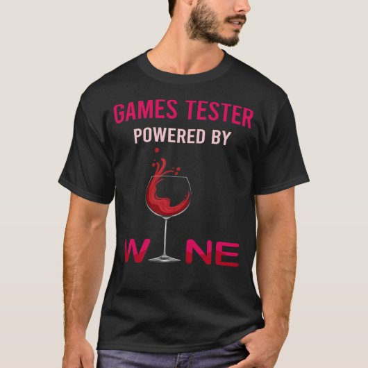 ワインゲームテスターで動く Tシャツ (正面)