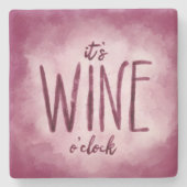 ワインコおもしろいースター赤ワイン愛好家ギフトワインオックロック ストーンコースター (正面)