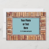 ワインコルクの枠 招待状 (正面)