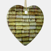 ワインコルクコラージュ セラミックオーナメント (右)