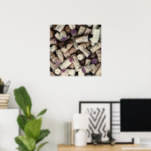 ワインコルクスキッチンポスター ポスター (ホームオフィス)