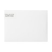 ワインコルクハート差出人住所ラベル ラップアラウンドラベル (正面)