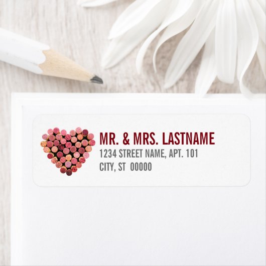 ワインコルクハート ラベル (インサイチュ)