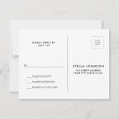 ワインコルクハートRSVPポストカード 出欠カード (裏面)