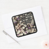 ワインコルク引用文シール スクエアシール (封筒)