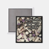 ワインコルク引用文磁石 マグネット (正面/裏面)