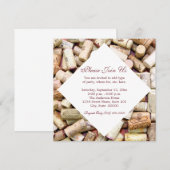 ワインコルク招待状 招待状 (正面/裏面)