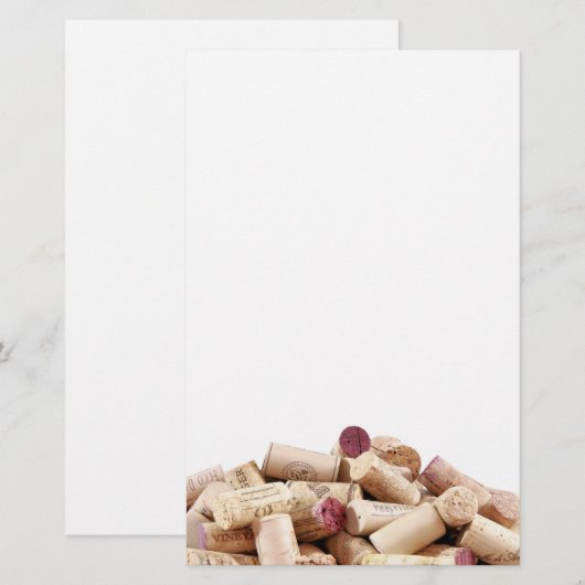 ワインコルク文房具 便箋 (正面/裏面)