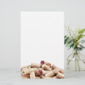 ワインコルク文房具 便箋 (スタンド正面)