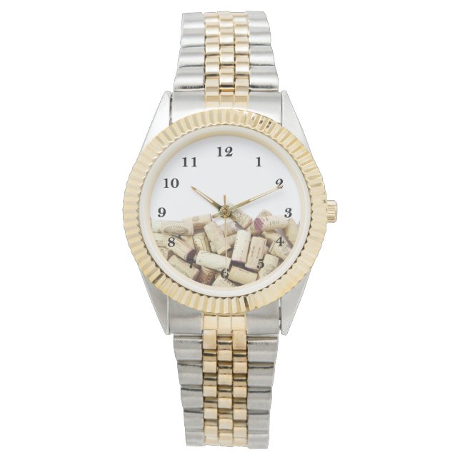 ワインコルク時計 腕時計 (正面)