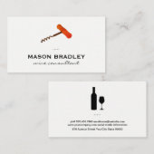 ワインコルク栓抜き 名刺 (正面/裏面)