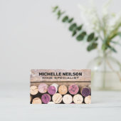 ワインコルク積み上げ 名刺 (スタンド正面)