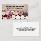 ワインコルク積み上げ 名刺 (正面/裏面)