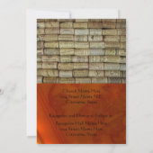 ワインコルク結婚式招待状 招待状 (裏面)