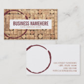 ワインコルク 名刺 (正面/裏面)