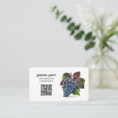 ワインコンサルテカスタムントQR 名刺 (スタンド正面)