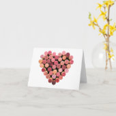 ワインコークスハートカード カード (黄色い花)