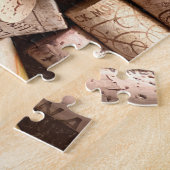 ワインコ赤と白ルクの収集 ジグソーパズル (側面)