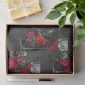 ワインゴブレットとバラの切り離し 薄葉紙 (ギフト)