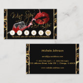 ワインシップと赤い唇 – ロイヤリティカード (正面/裏面)