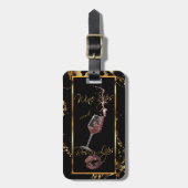 ワインシップス🍷ロージーグリッターリップ👄 ラゲッジタグ (正面縦)