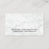 ワインシティスカイラインロゴ | 染み | ホワイトマーブル 名刺 (裏面)