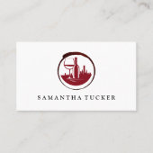 ワインシティレッドロゴ | ヴィネヤードエステートワイナリー 名刺 (正面)
