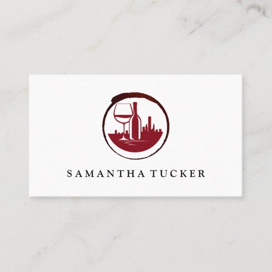 ワインシティレッドロゴ | ヴィネヤードエステートワイナリー 名刺 (正面)